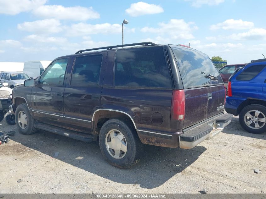 1997 Chevrolet Tahoe Ls VIN: 1GNEK13R0VJ350057 Lot: 40125645