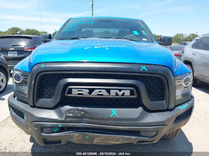 2022 Ram 1500 Classic Warlock Quad Cab 4X2 6'4 Box VIN: 1C6RR6GTXNS154864 Lot: 40125696