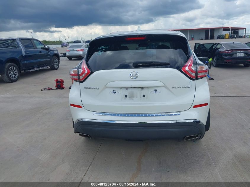 2018 Nissan Murano Platinum VIN: 5N1AZ2MG5JN101077 Lot: 40125704