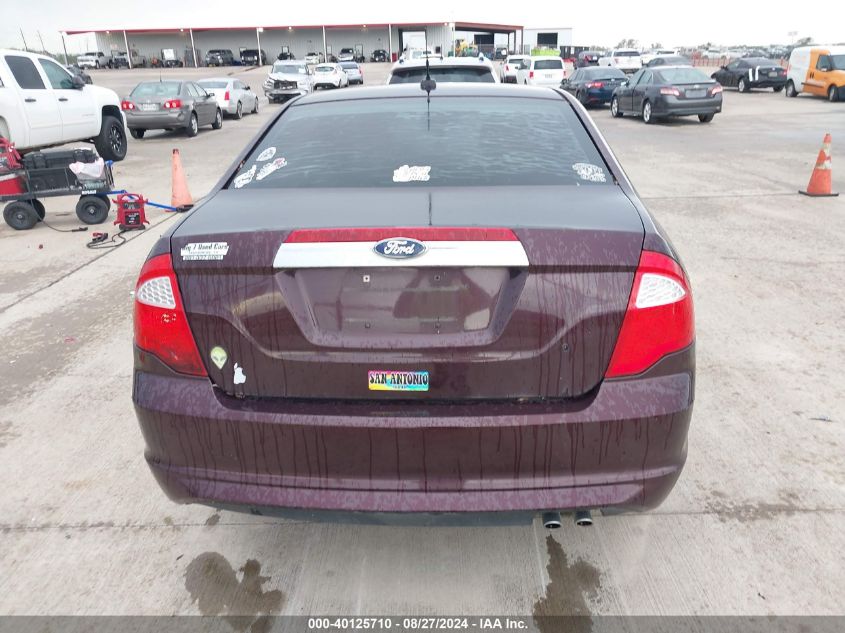 2011 Ford Fusion Sel VIN: 3FAHP0JA6BR304724 Lot: 40125710