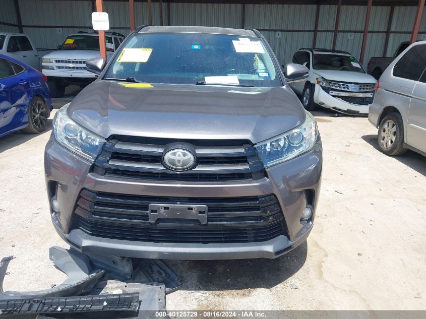 2017 Toyota Highlander Se VIN: 5TDKZRFH9HS509545 Lot: 40125729