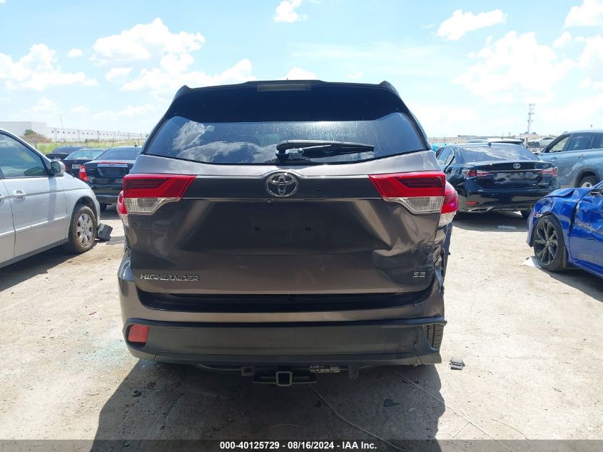 2017 Toyota Highlander Se VIN: 5TDKZRFH9HS509545 Lot: 40125729