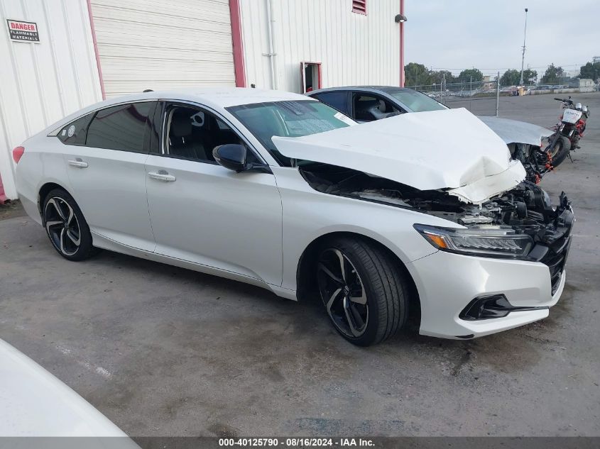 2021 Honda Accord Sport Special Edition VIN: 1HGCV1F41MA108465 Lot: 40125790