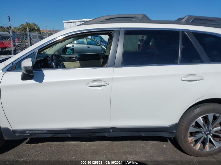 2015 Subaru Outback 2.5I Limited VIN: 4S4BSANC1F3335914 Lot: 40125826