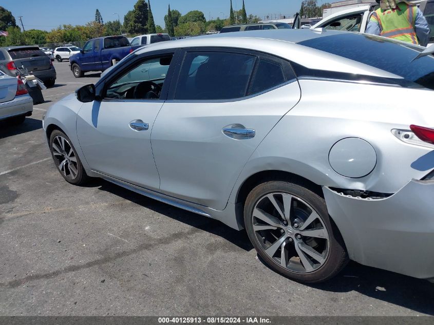 2018 Nissan Maxima 3.5 Sv VIN: 1N4AA6AP4JC375024 Lot: 40125913