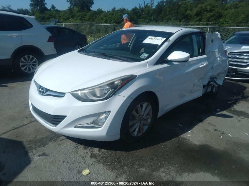 2015 Hyundai Elantra Se VIN: 5NPDH4AE1FH556695 Lot: 40125968