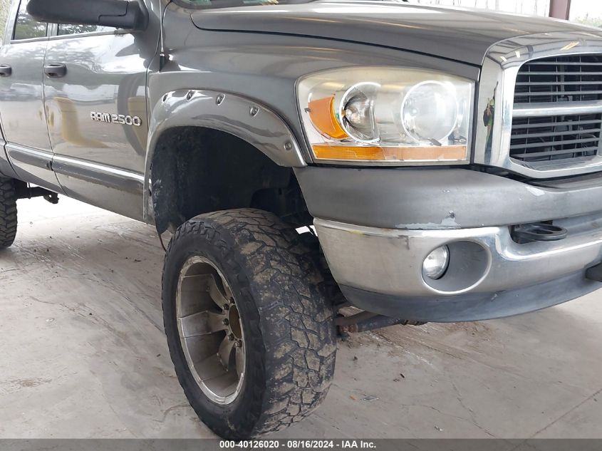2006 Dodge Ram 2500 Slt/Trx4 Off Road/Sport/Power Wagon VIN: 3D7KS28D26G130586 Lot: 40126020