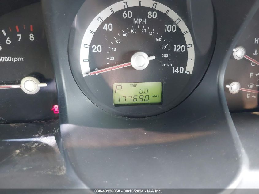 2005 Kia Sportage Ex V6/Lx V6 VIN: KNDJF723857044216 Lot: 40126058