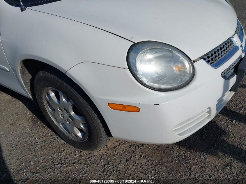 2005 Dodge Neon Sxt VIN: 1B3ES56C35D285969 Lot: 40126395