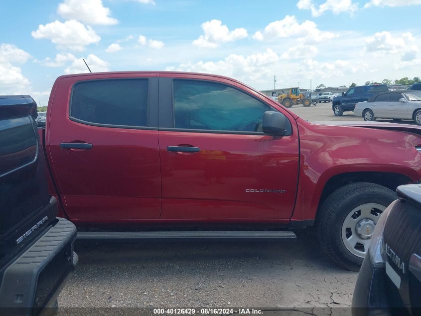 2021 Chevrolet Colorado 2Wd Short Box Wt VIN: 1GCGSBEA8M1111837 Lot: 40126429