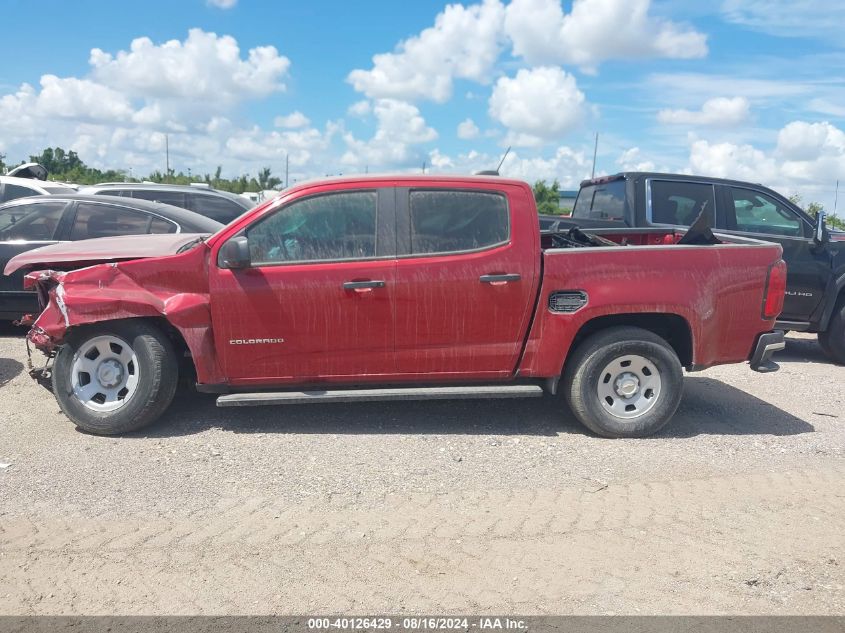 2021 Chevrolet Colorado 2Wd Short Box Wt VIN: 1GCGSBEA8M1111837 Lot: 40126429