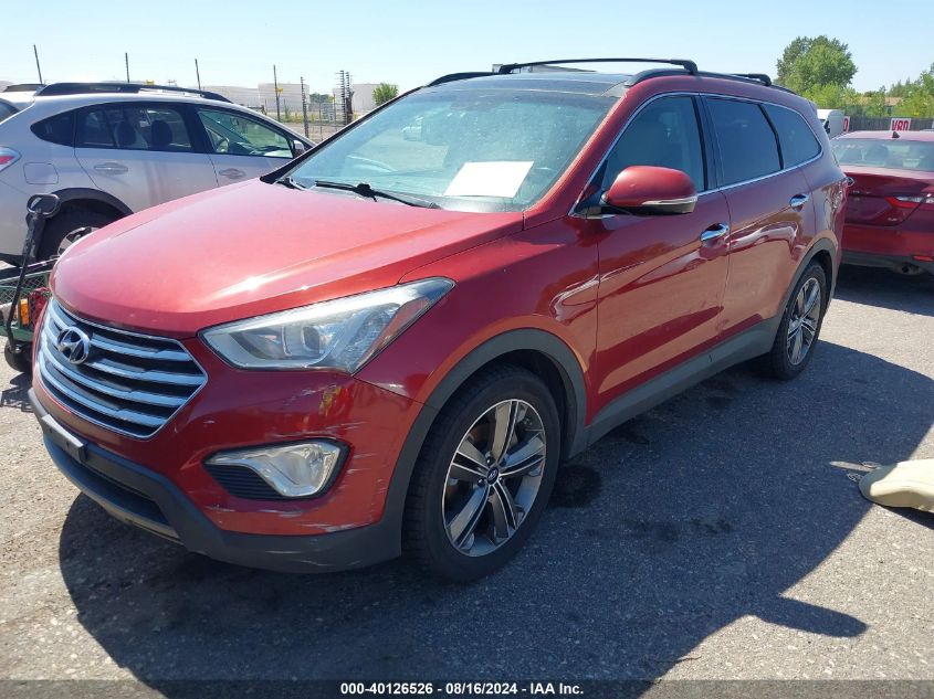 2013 Hyundai Santa Fe Limited VIN: KM8SRDHF5DU013142 Lot: 40126526