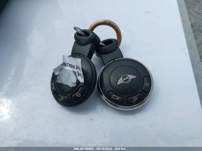 2012 Mini Cooper S VIN: WMWSV3C51CTY16783 Lot: 40126555