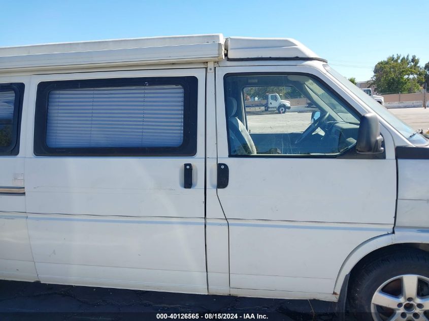 1995 Volkswagen Eurovan Camper/Transporter VIN: WV2EE0700SH002317 Lot: 40126565