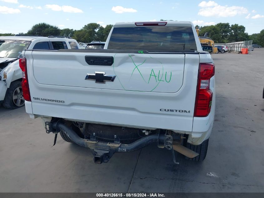 2022 Chevrolet Silverado 1500 4Wd Double Cab Standard Bed Custom VIN: 1GCRDBEK8NZ509693 Lot: 40126615