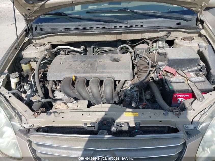 2004 Toyota Corolla Le VIN: 2T1BR38E64C247048 Lot: 40126649