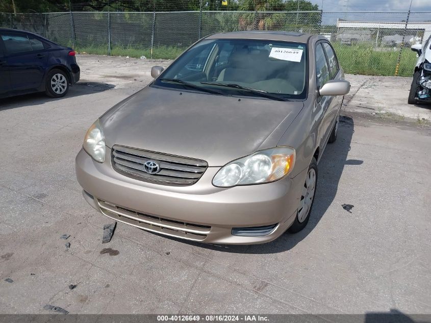 2004 Toyota Corolla Le VIN: 2T1BR38E64C247048 Lot: 40126649