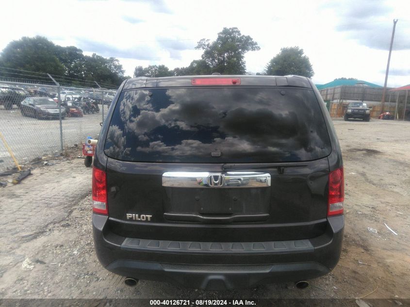 2012 Honda Pilot Ex-L VIN: 5FNYF3H55CB032807 Lot: 40126721