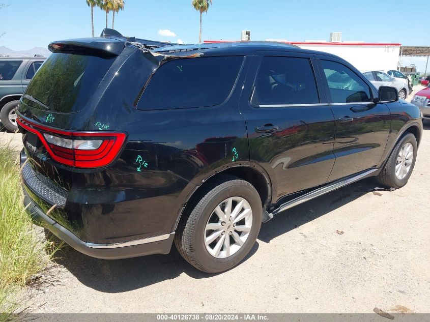 2019 Dodge Durango Sxt VIN: 1C4RDJAG7KC605888 Lot: 40126738