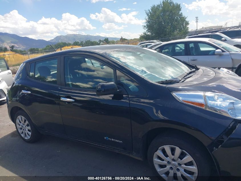 2013 Nissan Leaf S/Sv/Sl VIN: 1N4AZ0CP8DC400126 Lot: 40126756