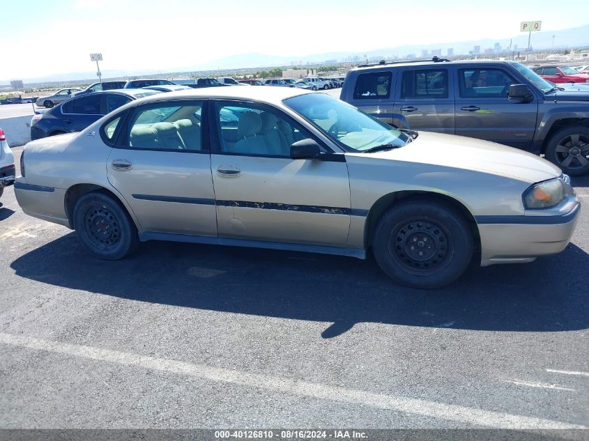 2005 Chevrolet Impala VIN: 2G1WF52E259200821 Lot: 40126810