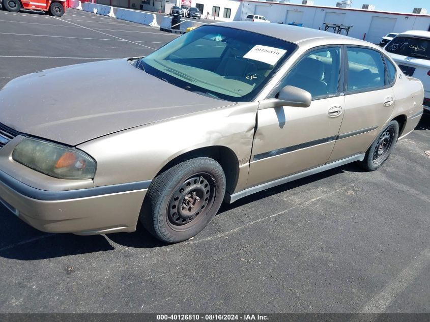 2005 Chevrolet Impala VIN: 2G1WF52E259200821 Lot: 40126810