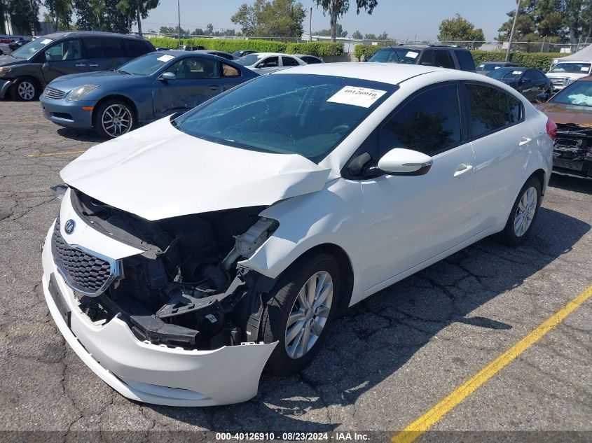 KNAFX4A66G5446504 2016 KIA FORTE - Image 2