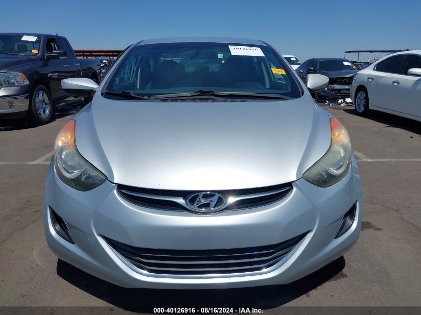 2013 Hyundai Elantra Gls VIN: 5NPDH4AE2DH301440 Lot: 40126916