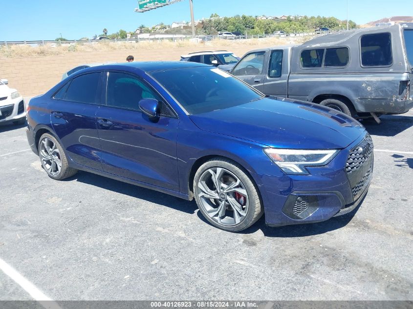 2022 Audi A3 Premium Plus 40 Tfsi Quattro S Tronic VIN: WAUHUDGY0NA103184 Lot: 40126923