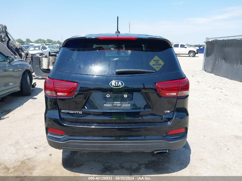 2019 Kia Sorento Lx/S VIN: 5XYPG4A52KG465436 Lot: 40126933