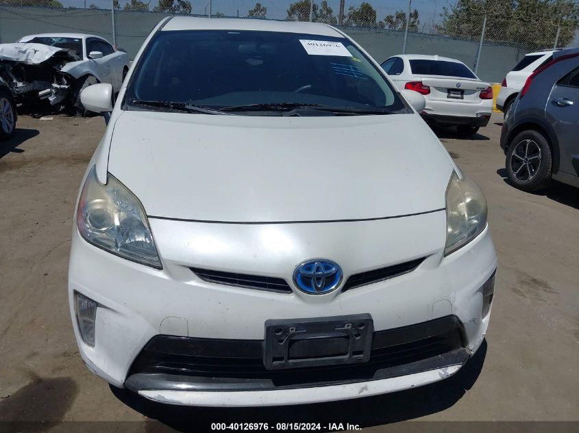 2015 Toyota Prius Three VIN: JTDKN3DU8F0459312 Lot: 40126976