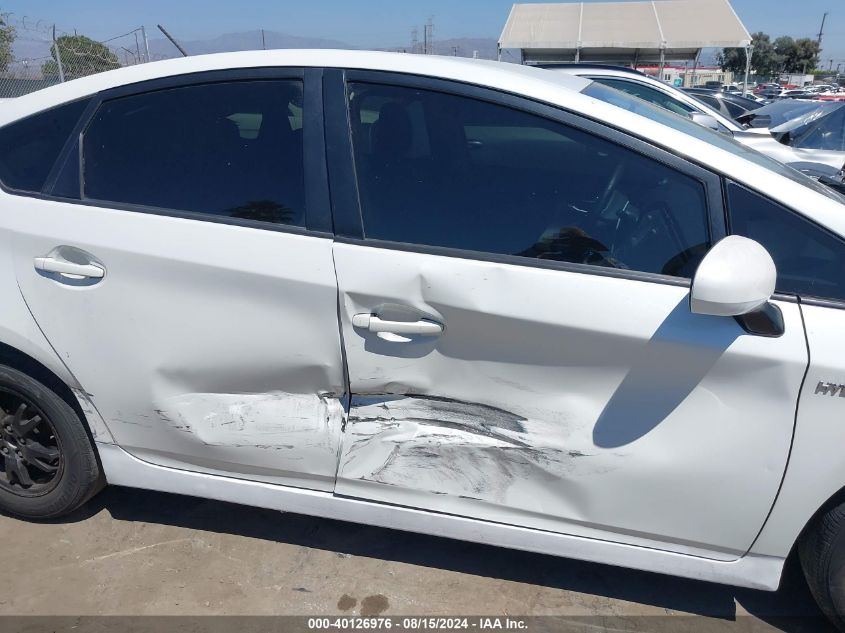 2015 Toyota Prius Three VIN: JTDKN3DU8F0459312 Lot: 40126976