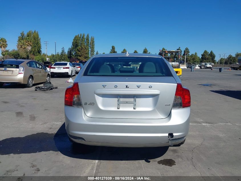 2009 Volvo S40 2.4I VIN: YV1MS390192454527 Lot: 40127039