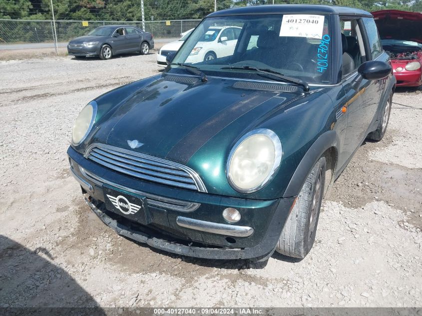 2004 Mini Cooper VIN: WMWRC33434TJ59756 Lot: 40127040