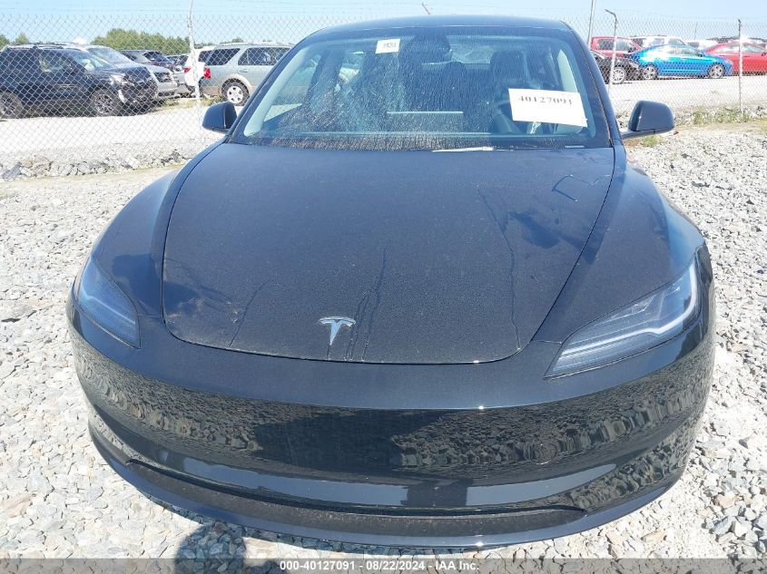 2024 Tesla Model 3 Long Range Dual Motor All-Wheel Drive VIN: 5YJ3E1EB6RF806602 Lot: 40127091