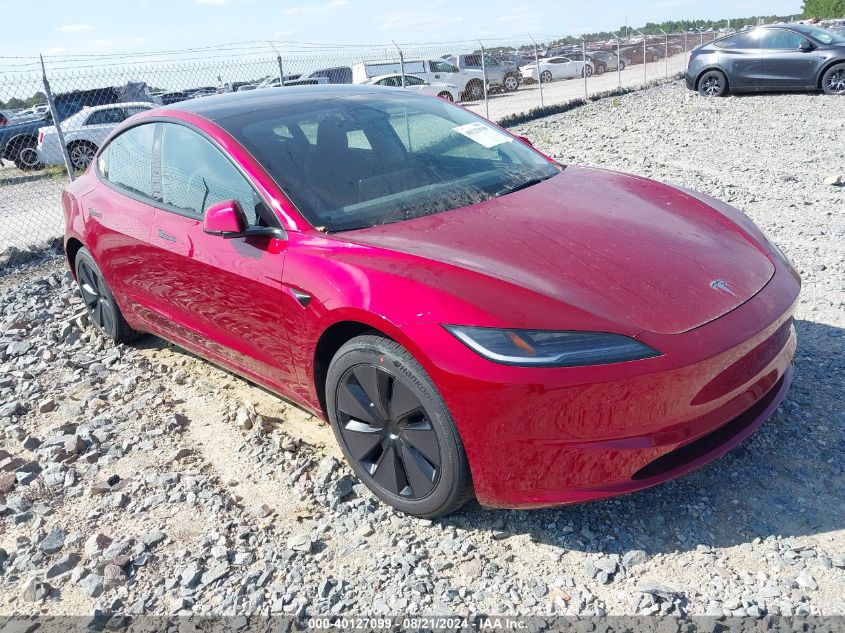 5YJ3E1EA7RF734073 2024 TESLA MODEL 3 - Image 1