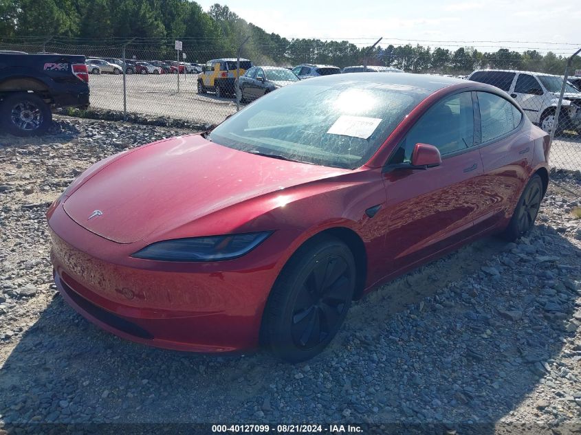 5YJ3E1EA7RF734073 2024 TESLA MODEL 3 - Image 2