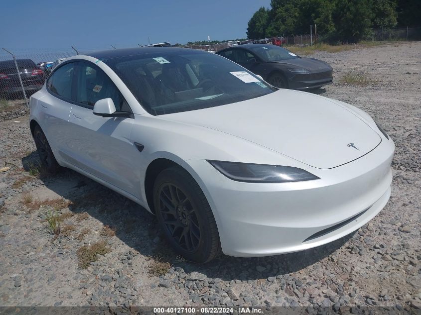 5YJ3E1EA2RF823727 2024 TESLA MODEL 3 - Image 1