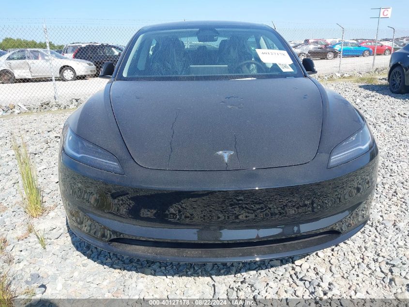 2024 Tesla Model 3 Rear-Wheel Drive VIN: 5YJ3E1EA3RF827057 Lot: 40127178