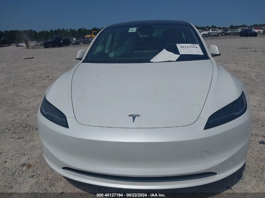 2024 TESLA MODEL 3 LONG RANGE DUAL MOTOR ALL-WHEEL DRIVE - 5YJ3E1EB7RF792533