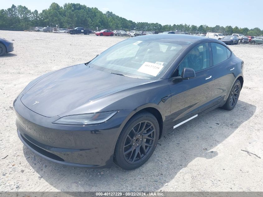 2024 TESLA MODEL 3 REAR-WHEEL DRIVE - 5YJ3E1EA1RF820706