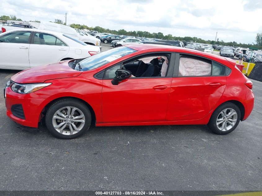 2019 Chevrolet Cruze Ls VIN: 3G1BC6SMXKS596239 Lot: 40127703