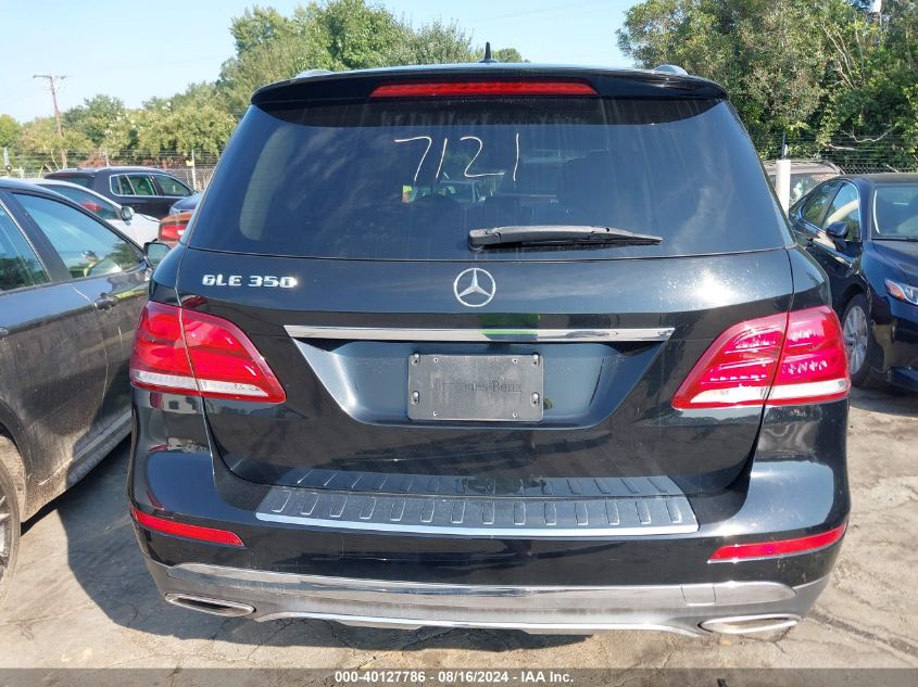 2016 Mercedes-Benz Gle 350 VIN: 4JGDA5JB8GA718696 Lot: 40127786