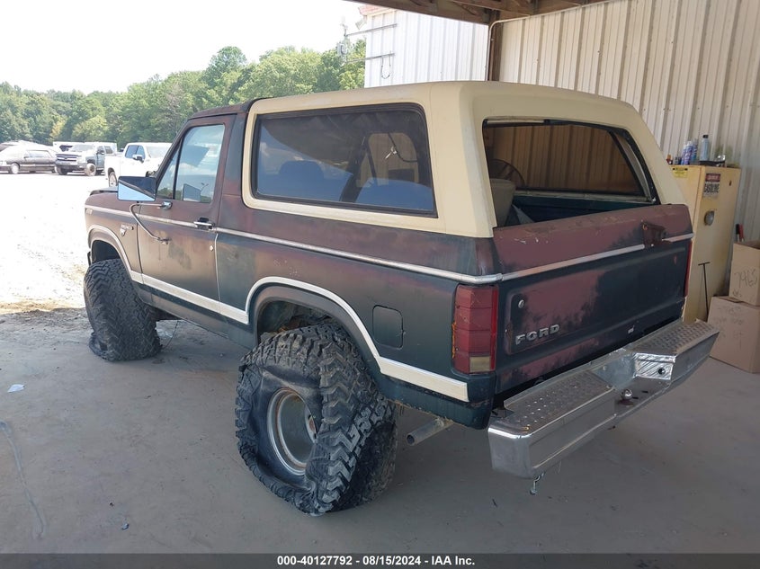 1980 Ford Bronco VIN: U15FLHA9999 Lot: 40127792