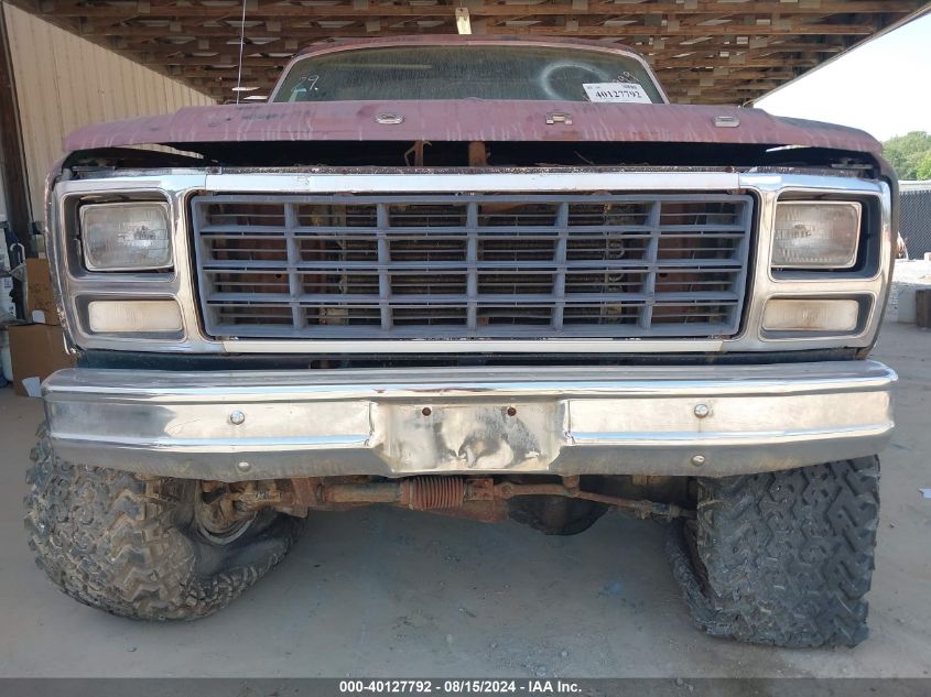 1980 Ford Bronco VIN: U15FLHA9999 Lot: 40127792