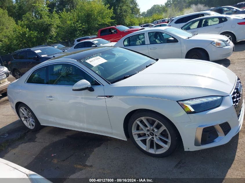 2023 Audi A5 Premium 45 VIN: WAUSAAF52PA011954 Lot: 40127808