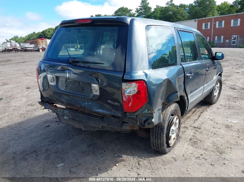 2005 Honda Pilot Lx VIN: 2HKYF18115H569163 Lot: 40127816