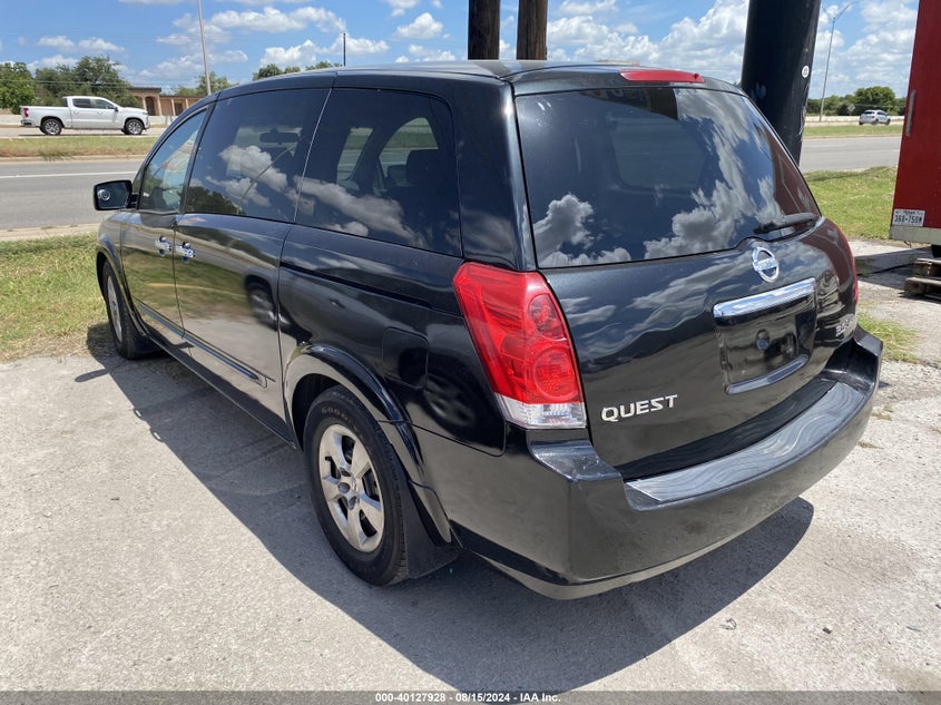 2008 Nissan Quest 3.5 VIN: 5N1BV28U68N100496 Lot: 40127928
