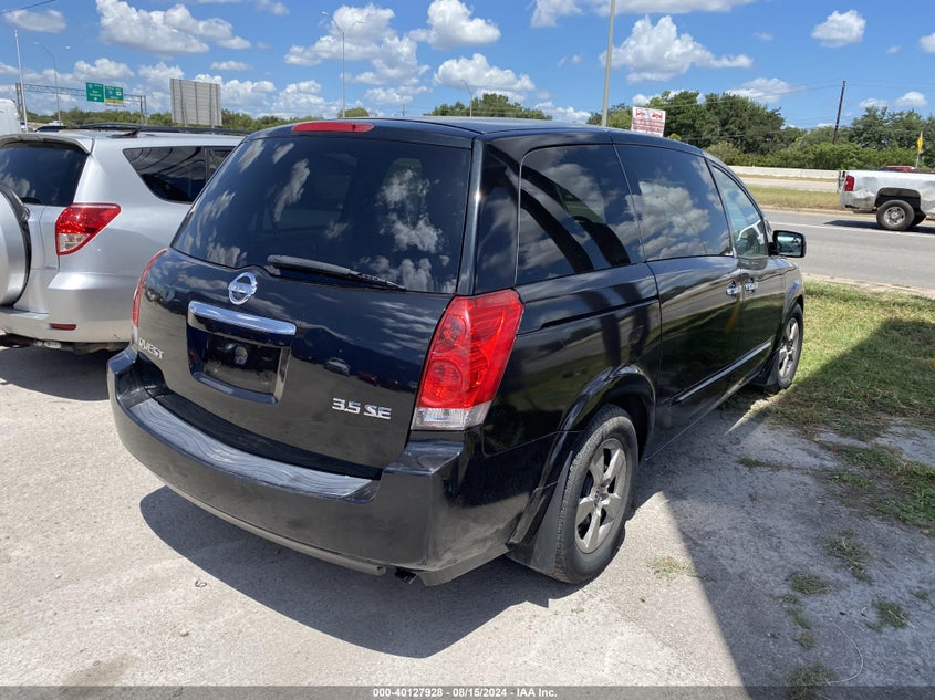 2008 Nissan Quest 3.5 VIN: 5N1BV28U68N100496 Lot: 40127928