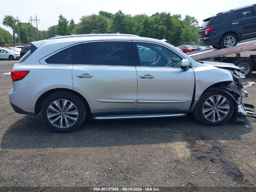 2014 Acura Mdx Technology Package VIN: 5FRYD4H41EB020075 Lot: 40127988